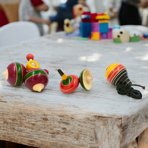 Classic Spinning Top (Lattu) - Set of 3